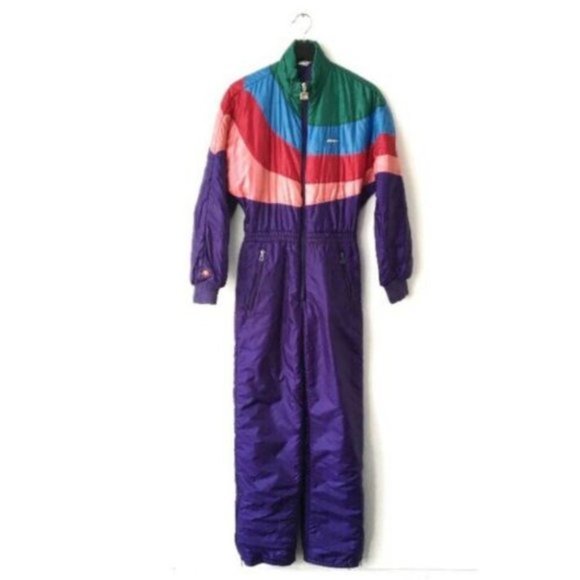 Vintage Jackets & Blazers - 80s 90s Vintage Ellesse Ski Snowboard Suit Small